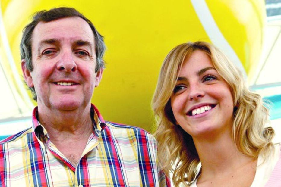 Jessica Athayde e o pai 