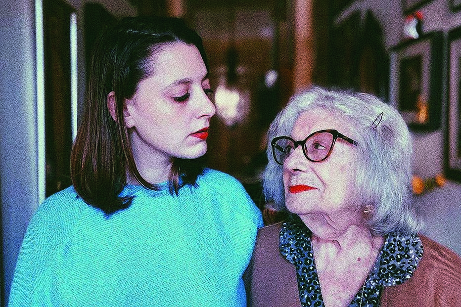 Eunice Muñoz com a neta, Lídia Muñoz