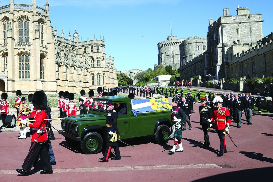 Cortejo fúnebre do príncipe Filipe
