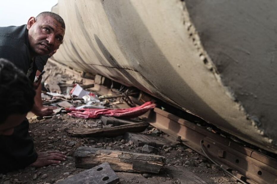 Descarrilamento de comboio no Egito