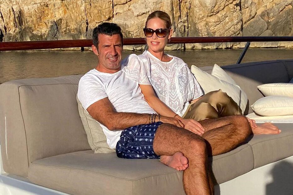Luís Figo e Helen Svedin