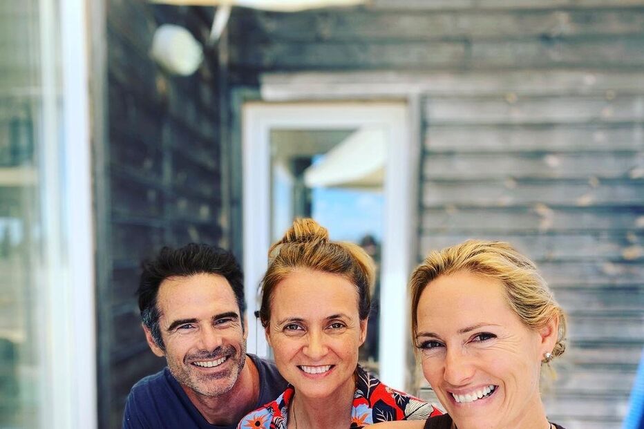 Fernanda Serrano, Anna Westerlund e Pedro Lima