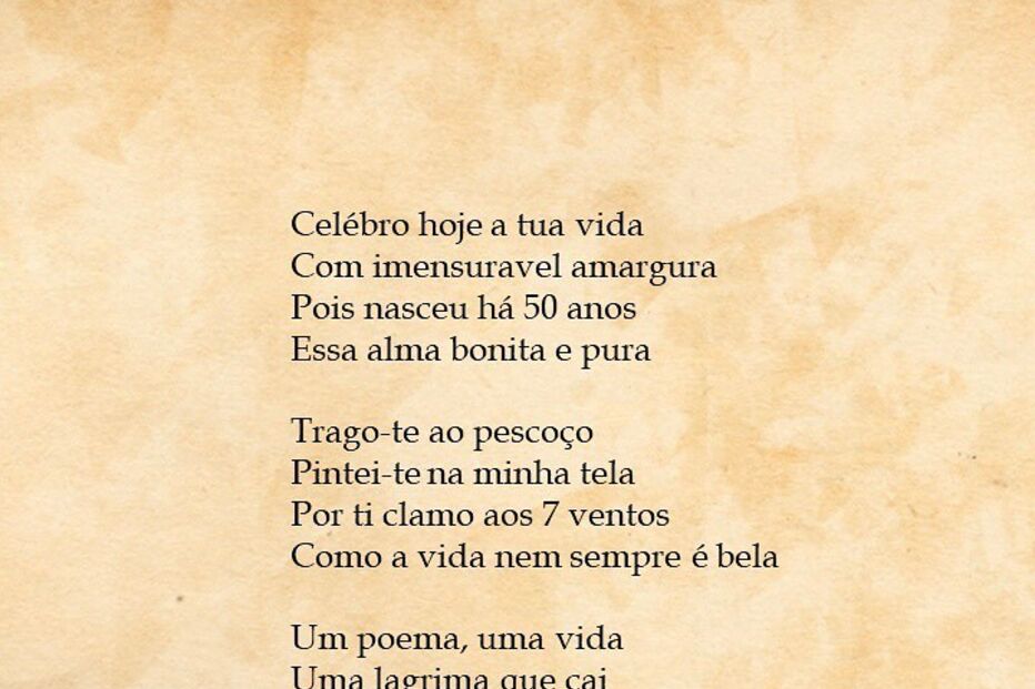 João Lima deixa poema ao pai