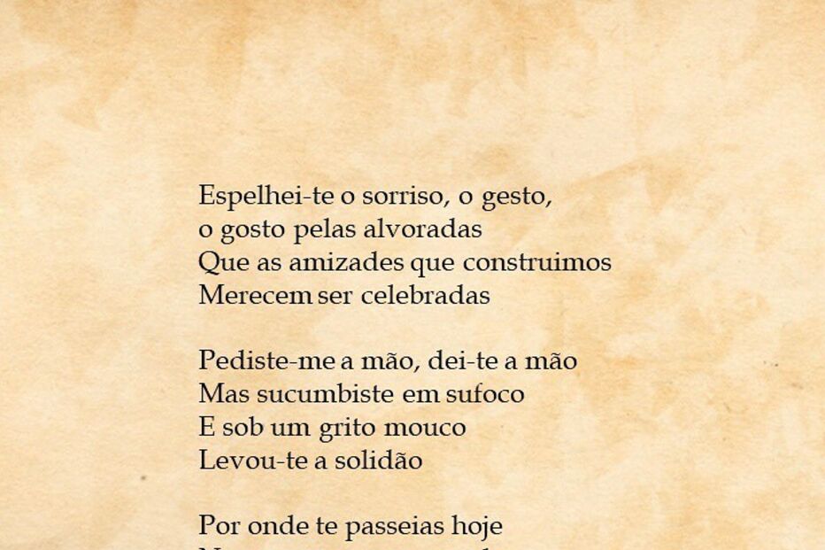 João Lima deixa poema ao pai