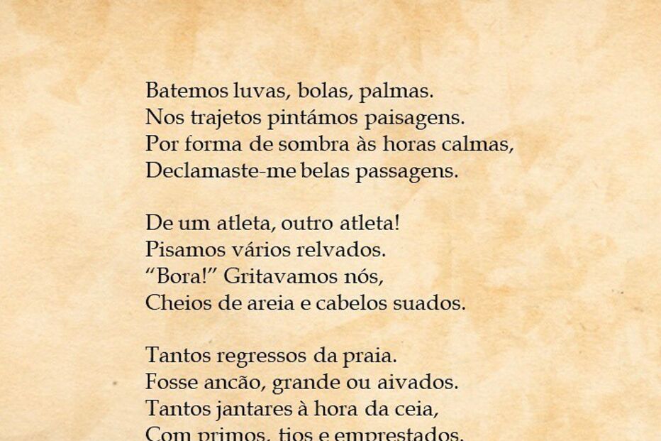 João Lima deixa poema ao pai