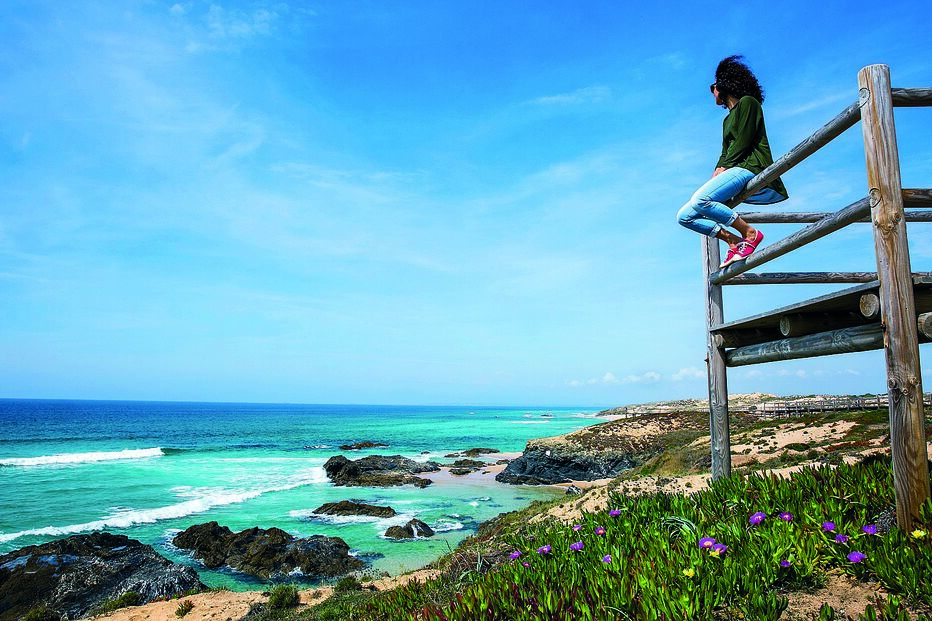 Passadiço de acesso à Praia do Malhão, em Vila Nova de Milfontes 