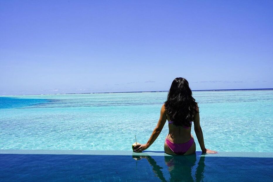 Francisca Pereira nas Maldivas