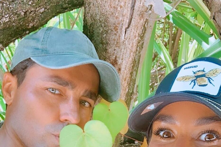 Ricardo Pereira e a mulher, Francisca, nas Maldivas