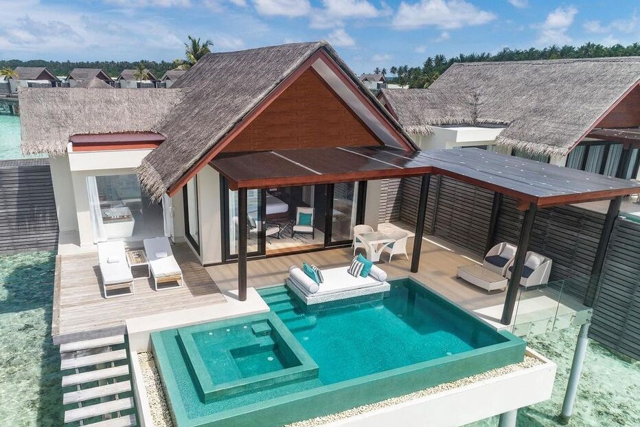 Resort de luxo onde Ricardo Pereira está alojado nas Maldivas