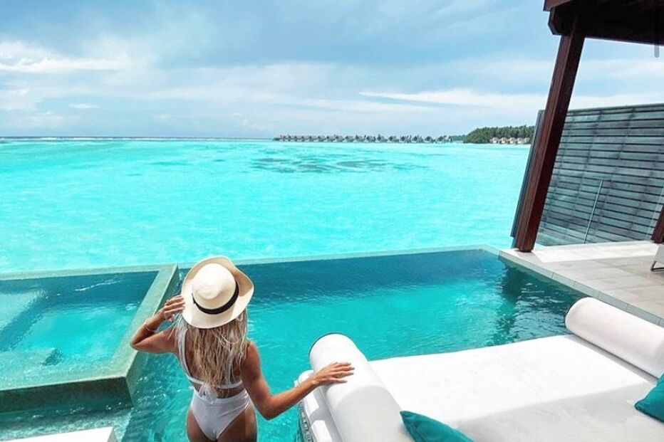 Resort de luxo onde Ricardo Pereira está alojado nas Maldivas