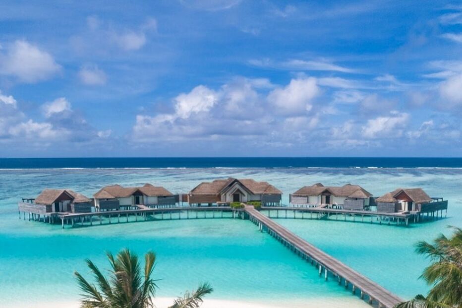 Resort de luxo onde Ricardo Pereira está alojado nas Maldivas