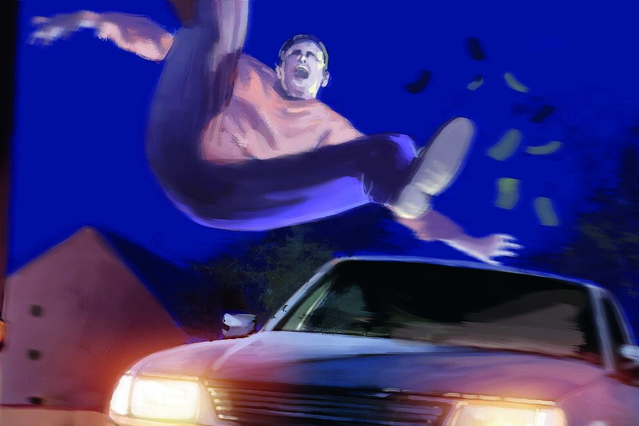 atropelamento, vítima, peão