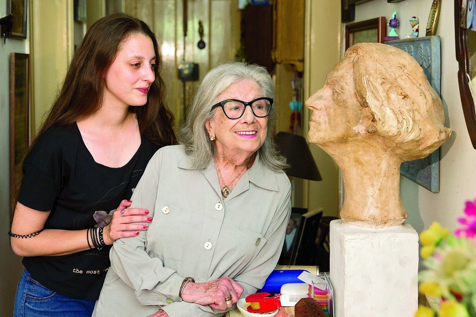 Eunice Muñoz com a neta, Lídia Muñoz