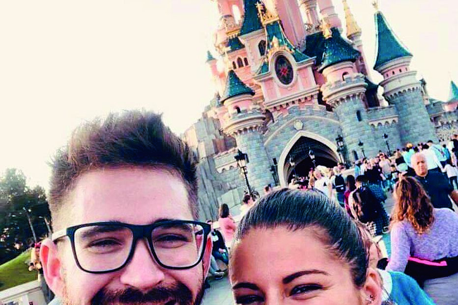 Ângela Ferreira com o marido Hugo, já falecido, de quem quer engravidar