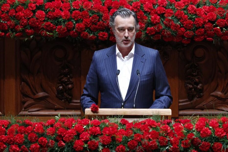 João Cotrim Figueiredo nas comemorações do 25 de Abril no Parlamento