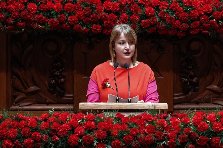Mariana Silva nas comemorações do 25 de Abril no Parlamento