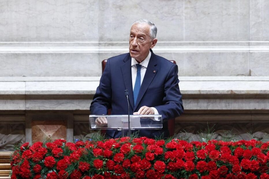 Marcelo Rebelo de Sousa nas comemorações do 25 de Abril no Parlamento