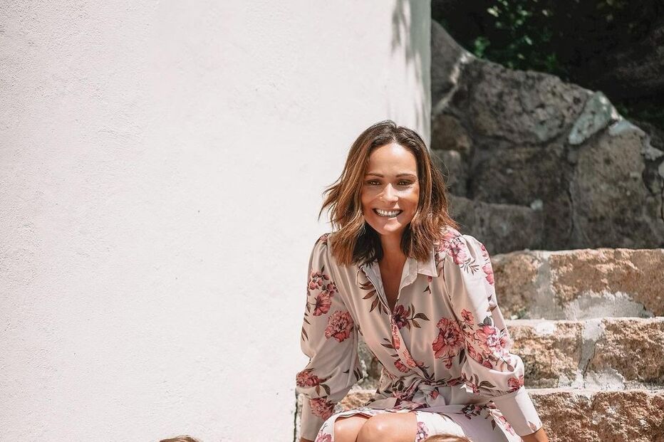 Helena Costa com as filhas, Mercedes e Maria do Mar