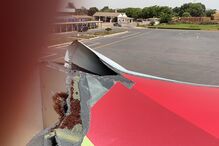 Avião da TAP retido na Guiné-Bissau após bater com asa em poste de iluminação