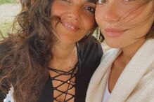 Carolina Carvalho e a mãe