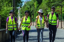 Família de peregrinos de Oliveira de Azeméis a caminho do Santuário 