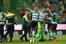 Rúben Amorim festeja título de campeão com equipa leonina