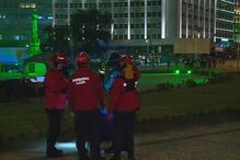 bombeiros socorrem polícia no Marquês