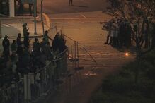 Confrontos entre adeptos e polícia no Marquês