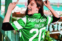 Sara Prata com camisola dos leões