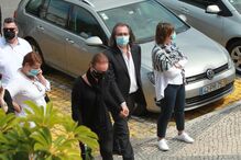 Carla Andrino com o marido, Mário Rui