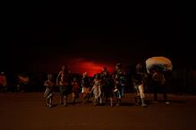 Vulcão Nyiragongo na República Democrática do Congo