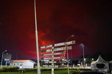 Vulcão Nyiragongo na República Democrática do Congo
