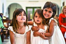 As três filhas de Carolina e Gonçalo Uva: Diana, Frederica e Carolina 