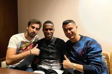 Cristiano Ronaldo, José Semedo e Miguel Paixão