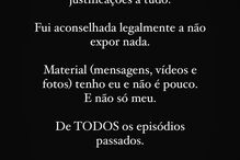 Ataques de Jessica Nogueira a Gonçalo Quinaz