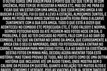Ataques de Gonçalo Quinaz a Jessica Nogueira