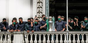 Sporting venceu a Liga de Futebol e a equipa foi recebida na Câmara Municipal de Lisboa