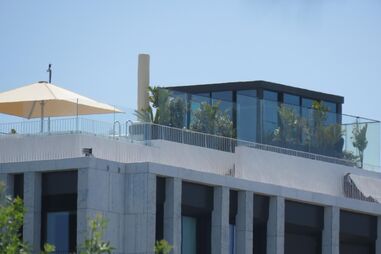 A ‘marquise’ que Ronaldo mandou construir no seu terraço