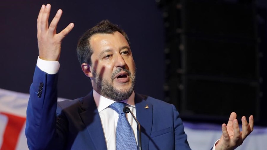 Ex-vice primeiro-ministro italiano Matteo Salvini 