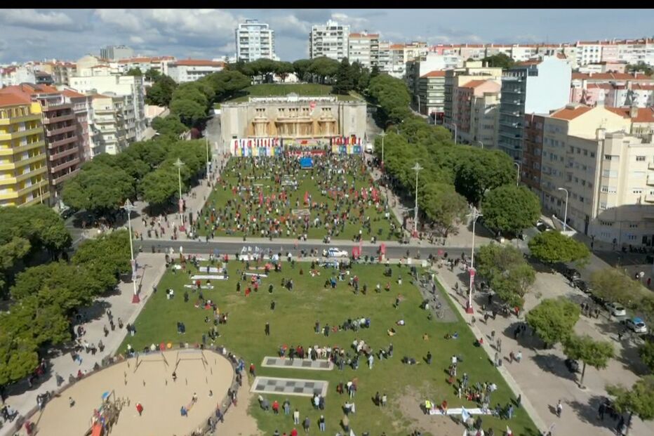 1º de Maio na alameda