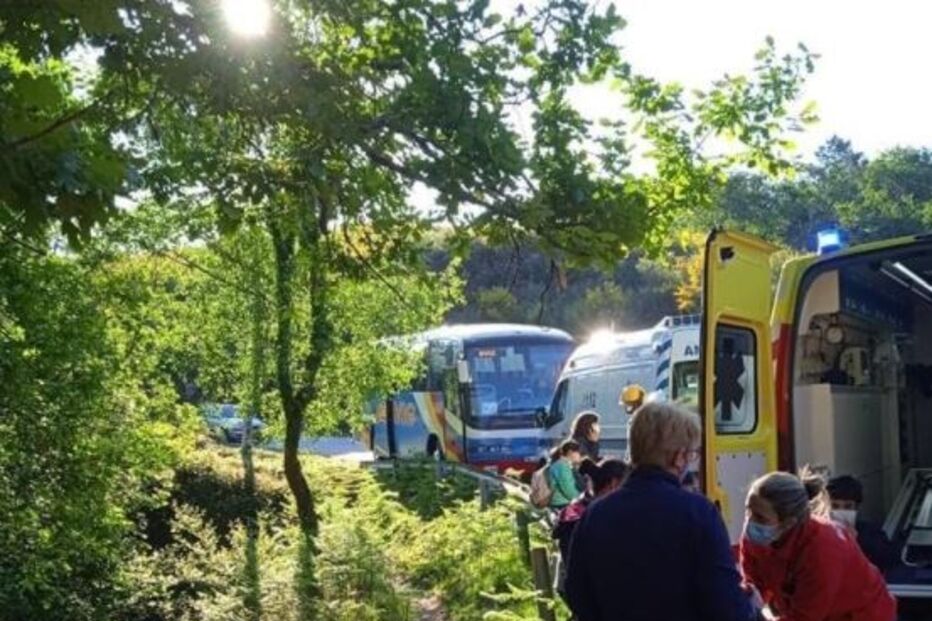 Acidente com autocarro escolar em Arcos de Valdevez
