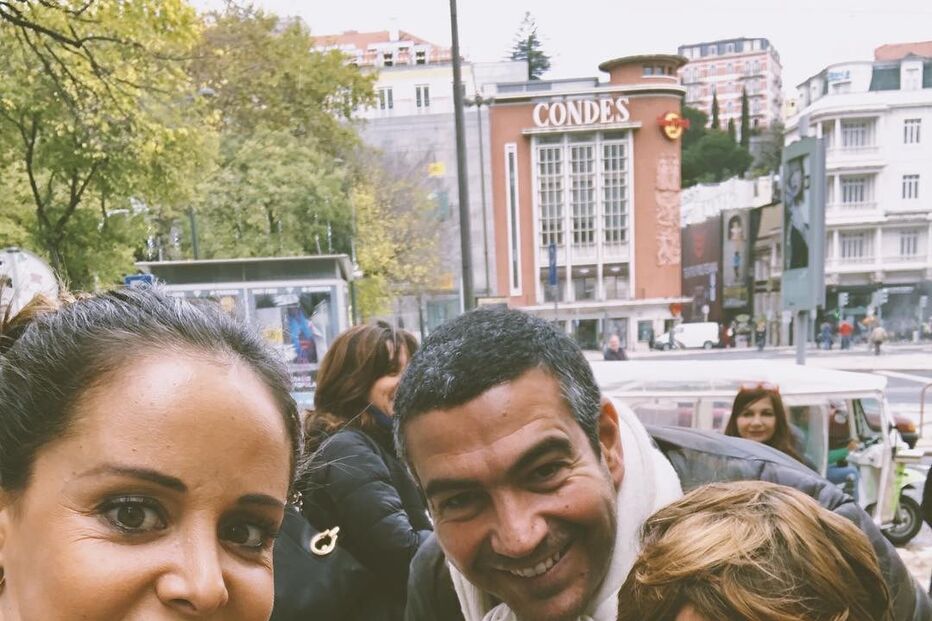 Mariana Patrocínio com o ex-marido e os filhos