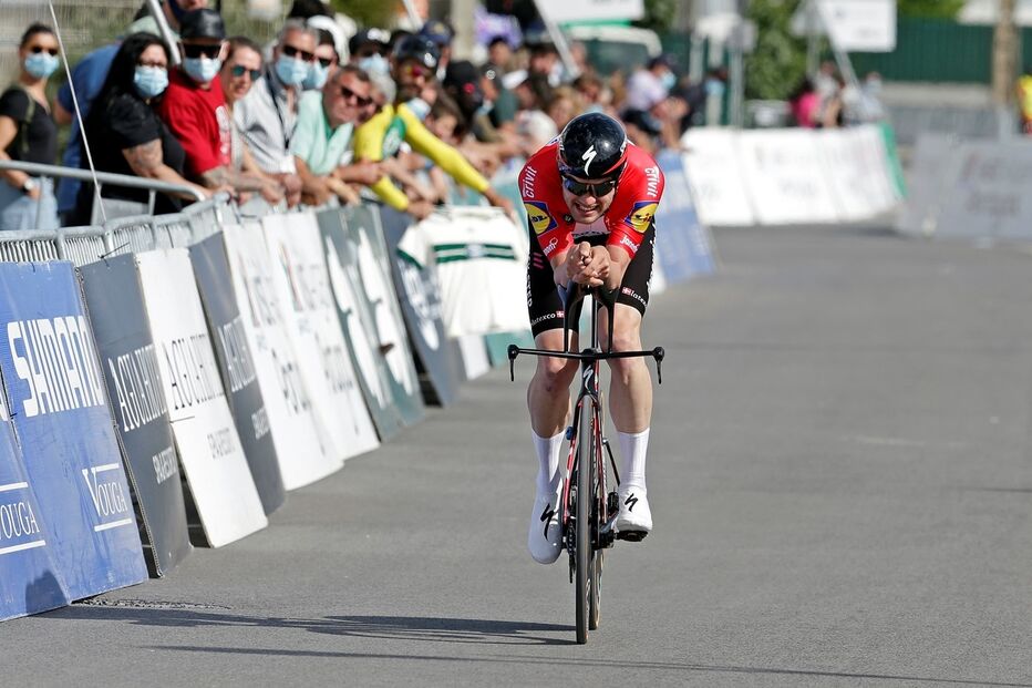 Kasper Asgreen foi o mais rápido no contrarrelógio de 20,3 km
