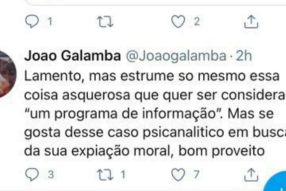Secretário de Estado apaga post em que apelida de “estrume