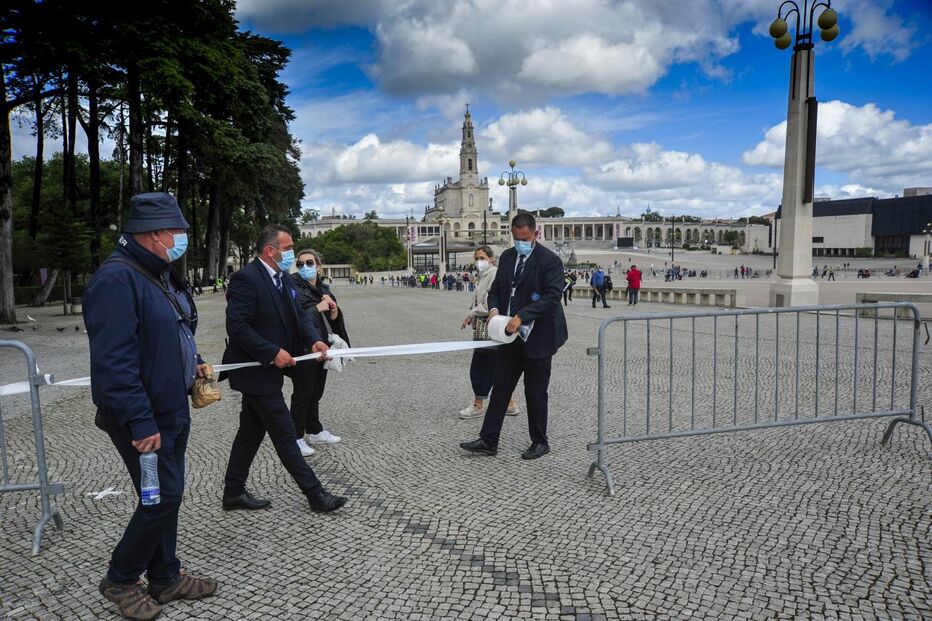 Peregrinos no Santuário de Fátima para as celebrações do 12 e 13 de maio