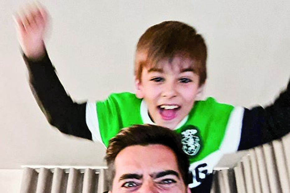 Pedro Fernandes com o filho