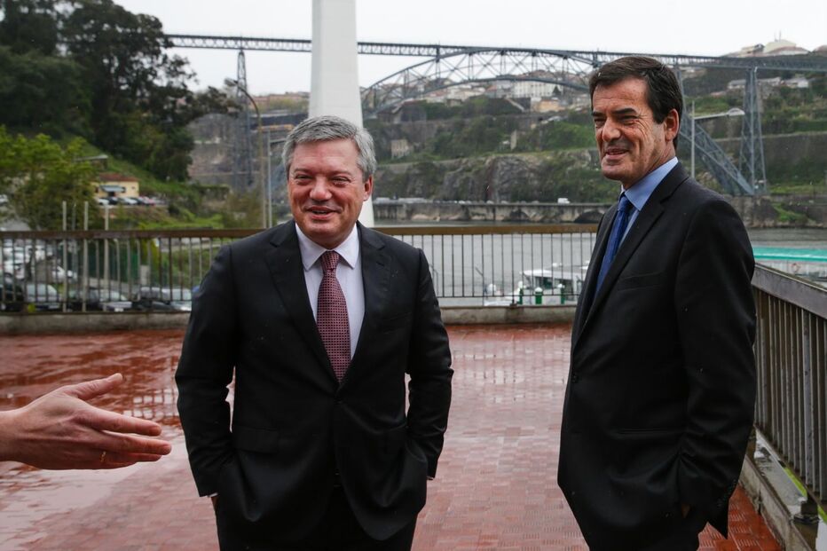 Os presidentes das câmaras de Gaia, Eduardo Vítor Rodrigues e do Porto, Rui Moreira
