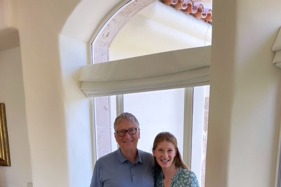 Bill Gates e a filha Jennifer 