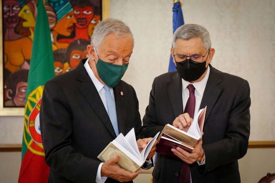 Marcelo Rebelo de Sousa durante visita a Cabo Verde
