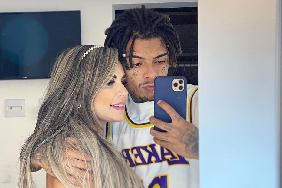 MC Kevin com a mulher, Deolane Bezerra